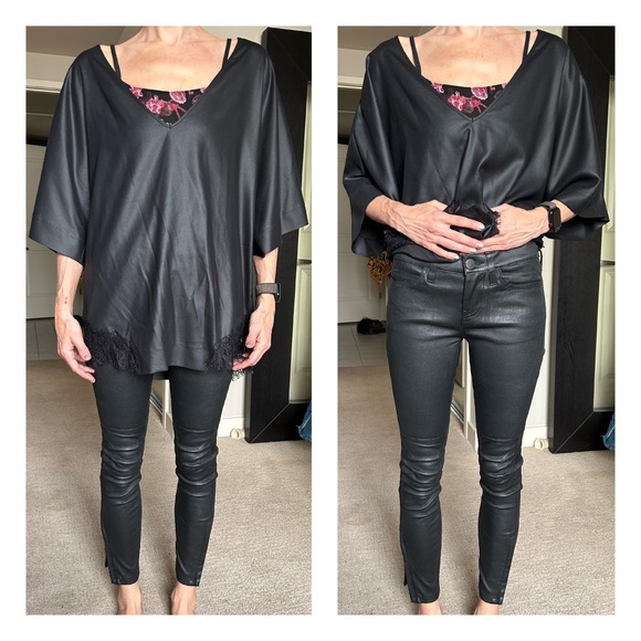 Current Elliot Leather Biker Pant - Picture 15 of 16